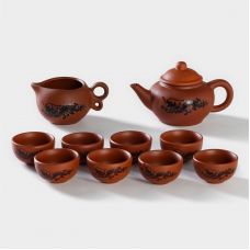 Набор для чайной церемонии керамический «Дракон», 10 предметов